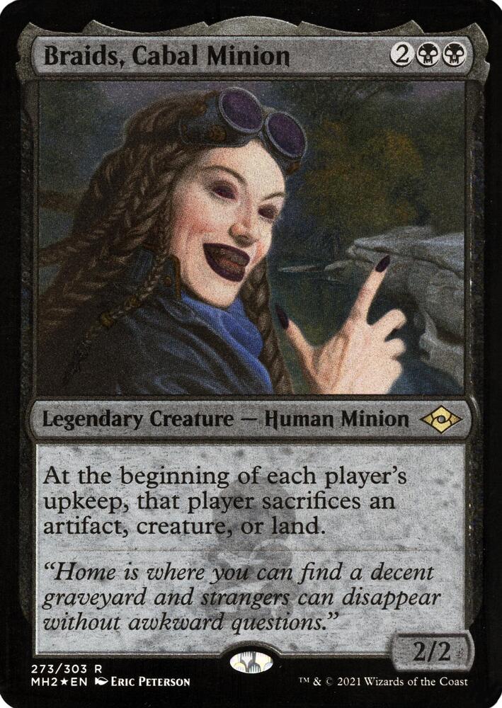 Braids, Cabal Minion (Foil Etched) 273 card from Modern Horizons 2