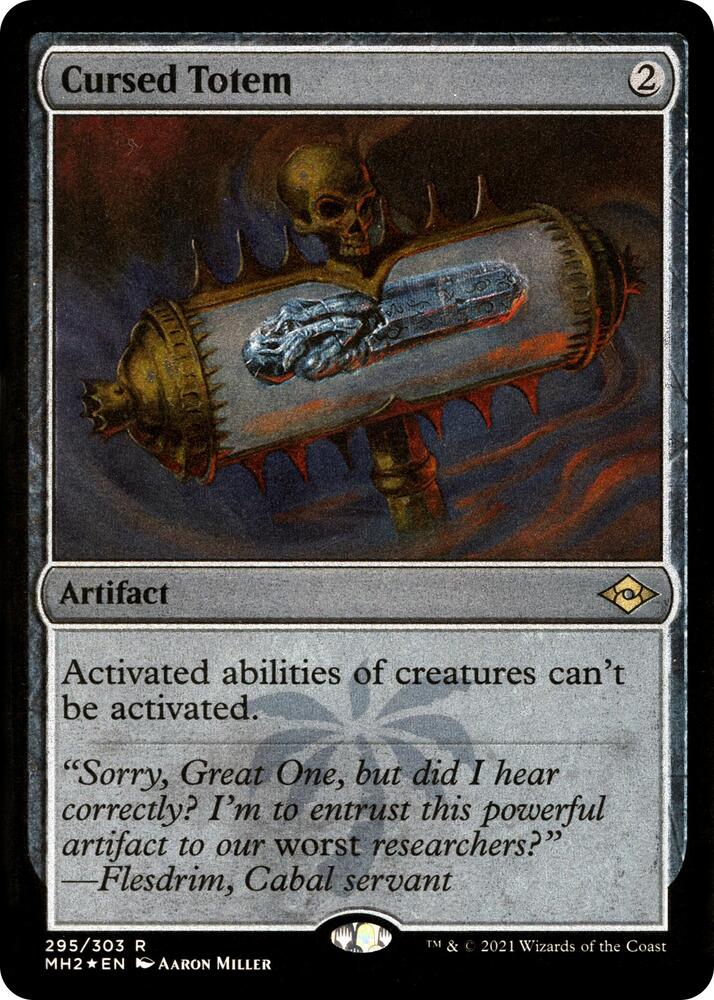 Cursed Totem (Foil Etched) 295 card from Modern Horizons 2
