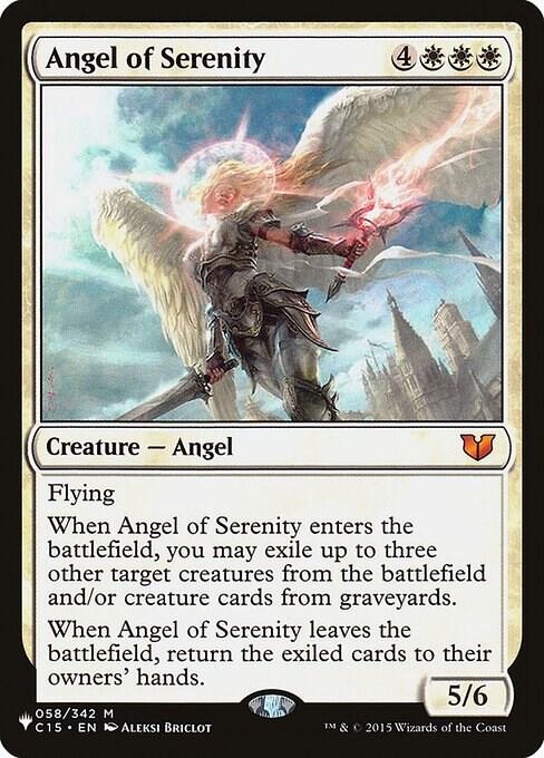 Angel of Serenity (C15) 058/342 card from The List Reprints