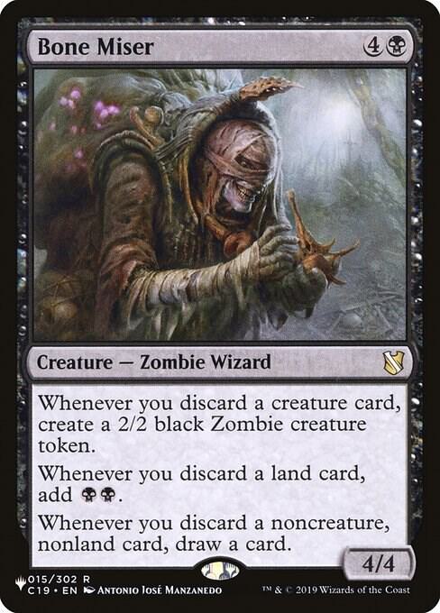 Bone Miser 015/302 card from The List Reprints