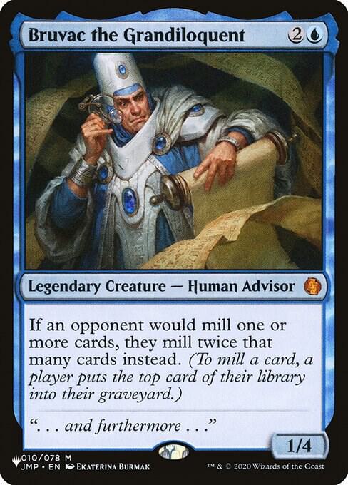 Bruvac the Grandiloquent 010/078 card from The List Reprints