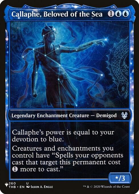 Callaphe, Beloved of the Sea (Showcase) 260/254 card from The List Reprints