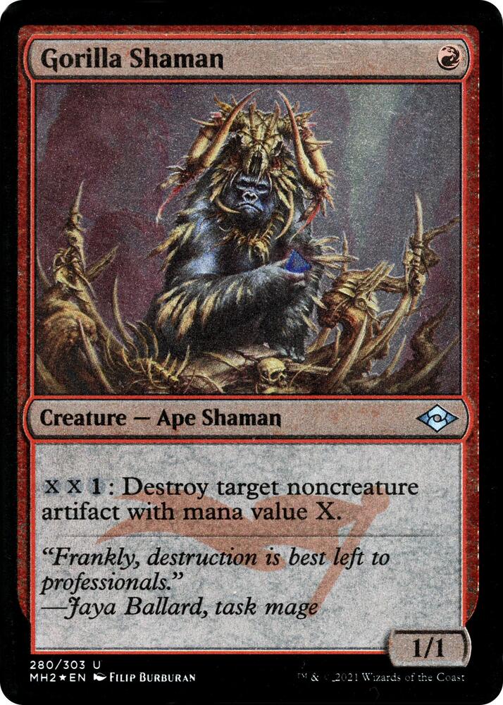 Gorilla Shaman (Foil Etched) 280 card from Modern Horizons 2