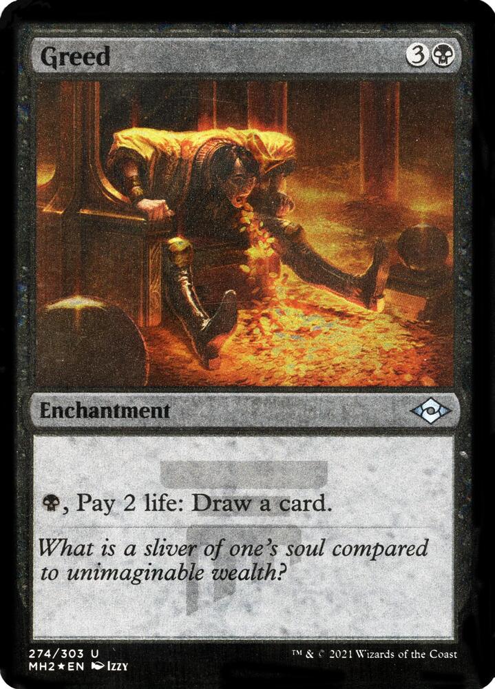 Greed (Foil Etched) 274 card from Modern Horizons 2
