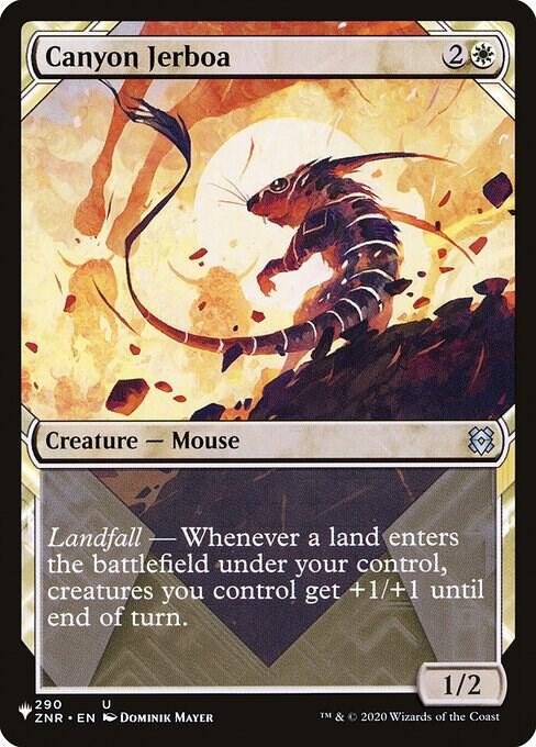Canyon Jerboa (Showcase) 290/280 card from The List Reprints