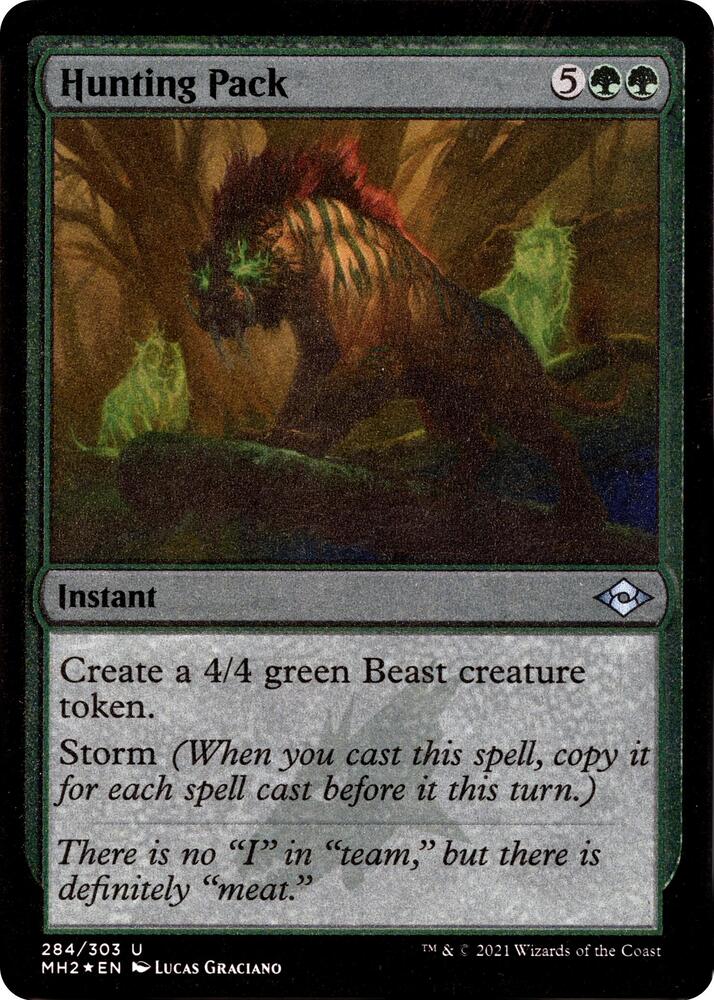 Hunting Pack (Foil Etched) 284 card from Modern Horizons 2