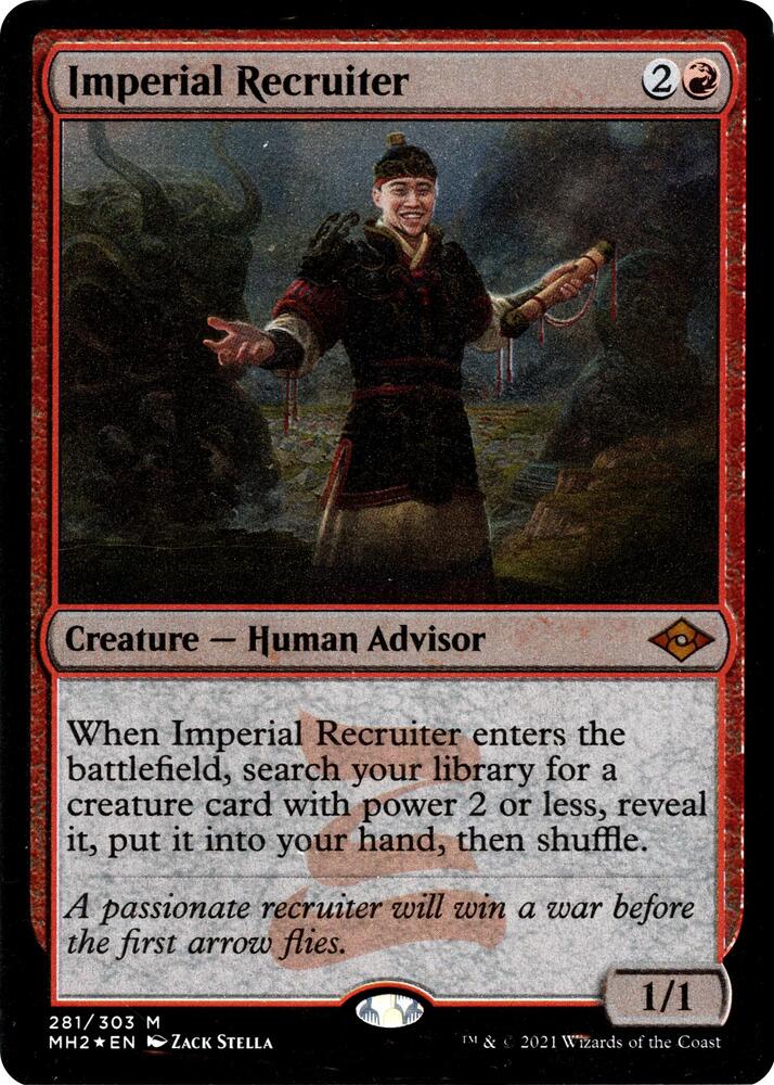 Imperial Recruiter (Foil Etched) 281 card from Modern Horizons 2