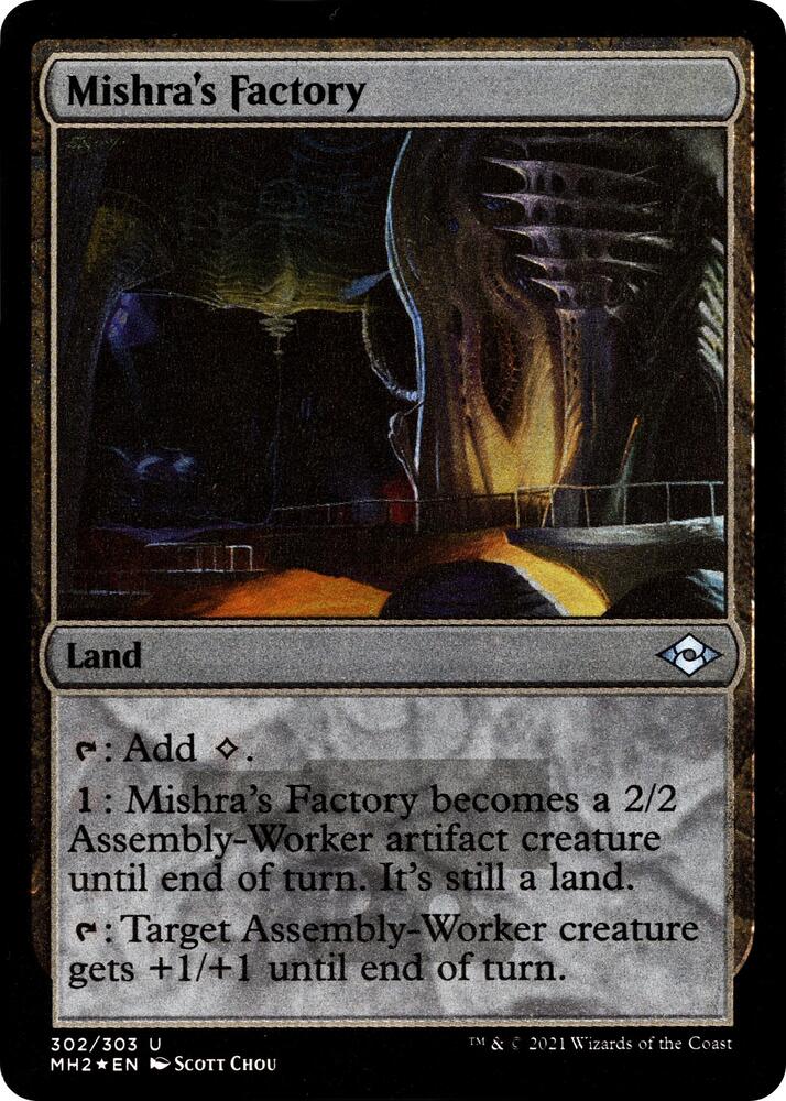 Mishra's Factory (Foil Etched) 302 card from Modern Horizons 2