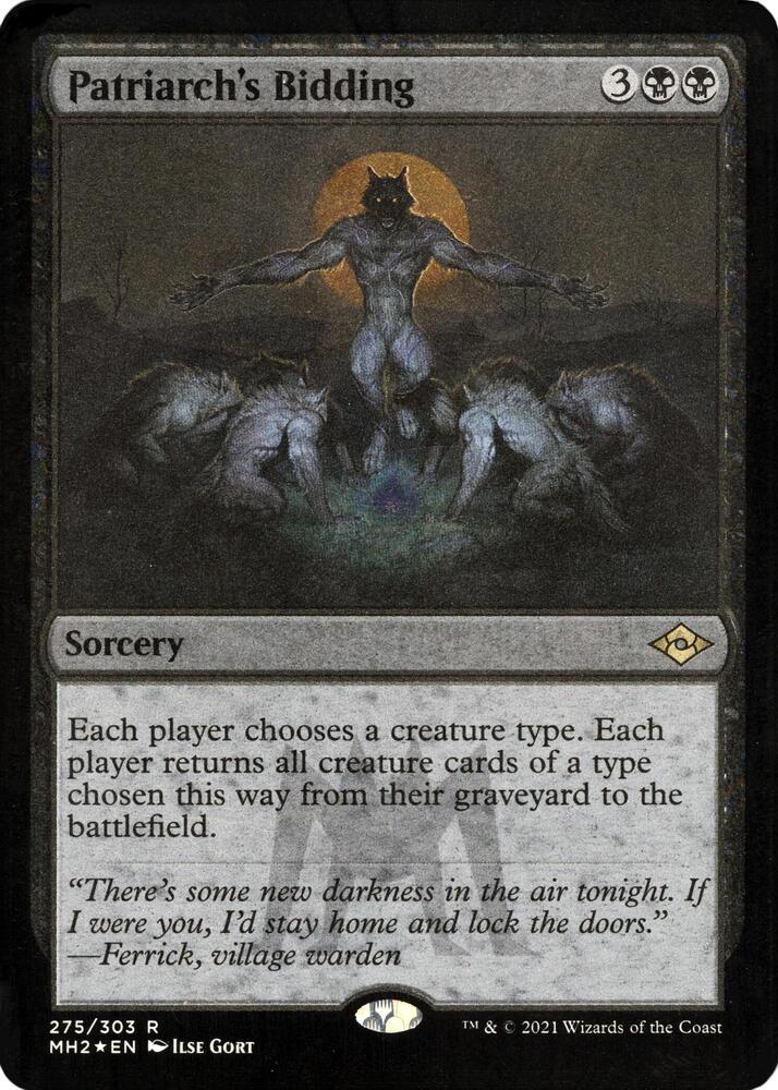 Patriarch's Bidding (Foil Etched) 275 card from Modern Horizons 2