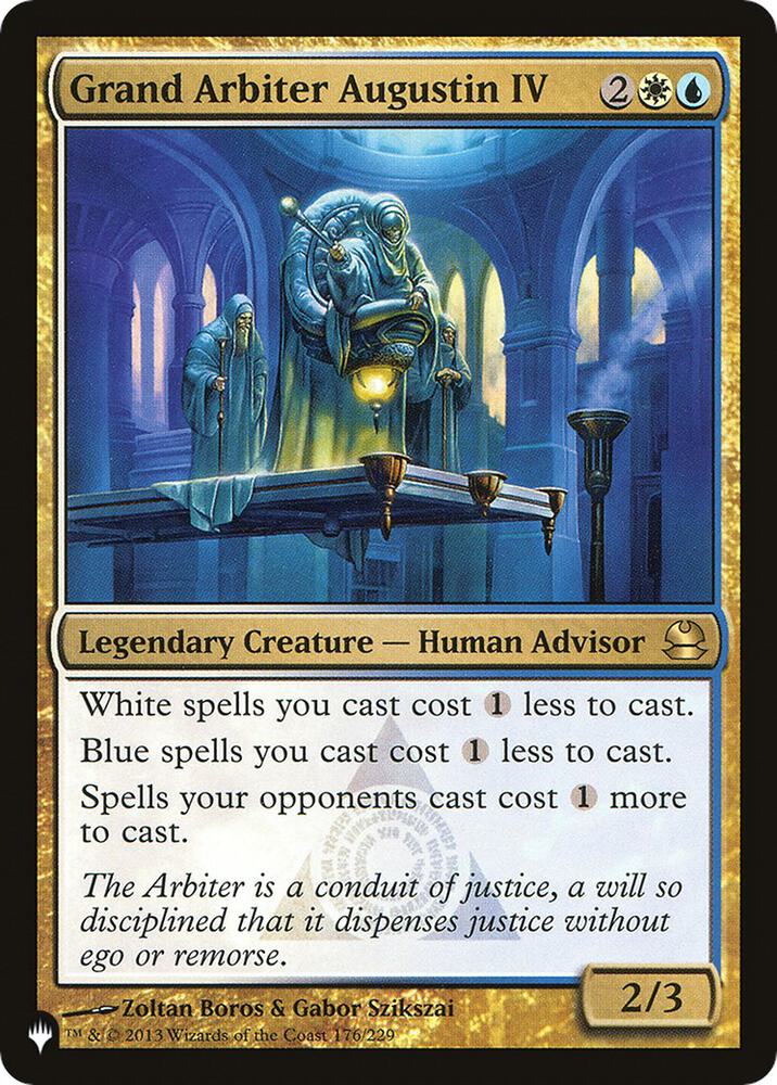Grand Arbiter Augustin IV 176/229 card from The List Reprints
