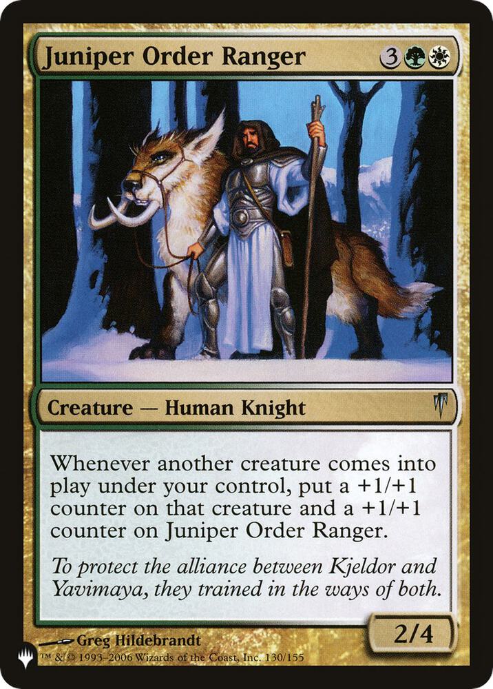 Juniper Order Ranger 130/155 card from The List Reprints
