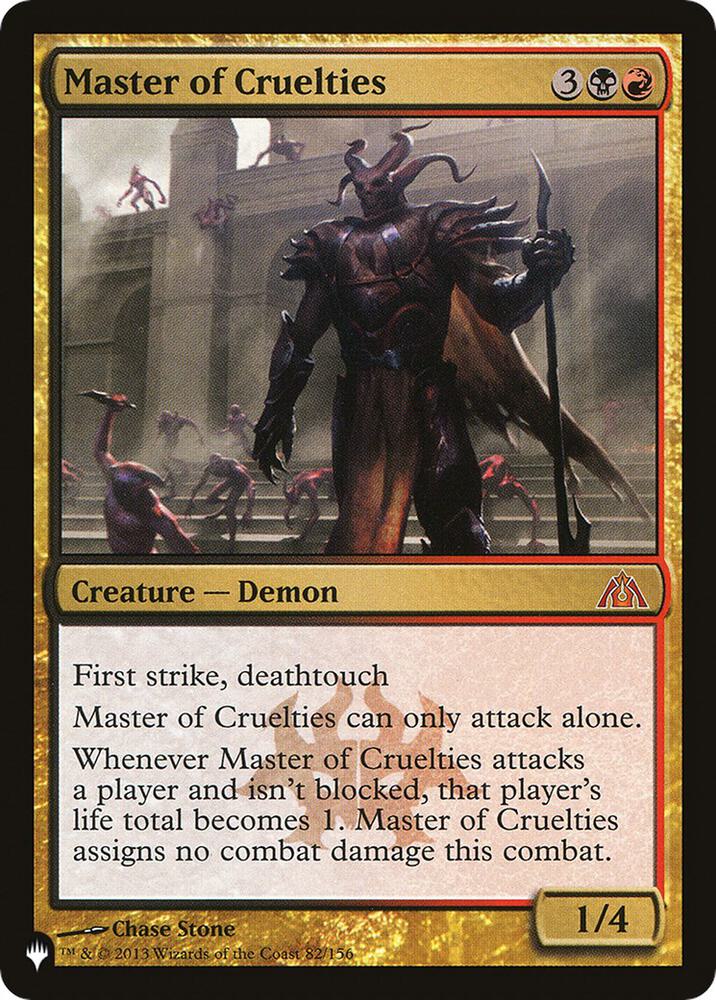 Master of Cruelties 82/156 card from The List Reprints