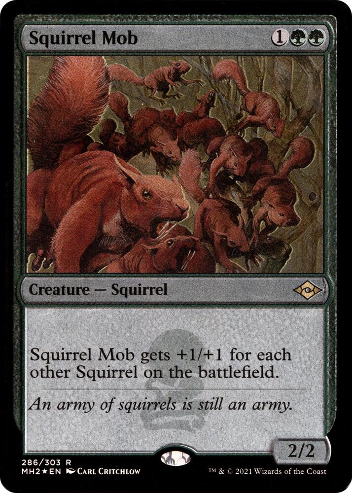 Squirrel Mob (Foil Etched) 286 card from Modern Horizons 2