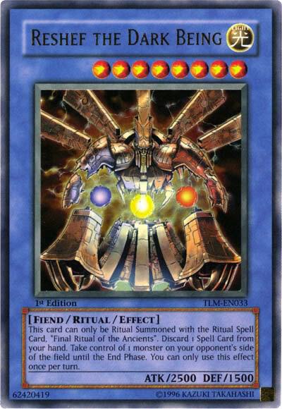 Reshef the Dark Being TLM-EN033 card from The Lost Millennium