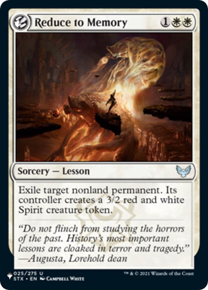 Reduce to Memory 025/275 card from The List Reprints