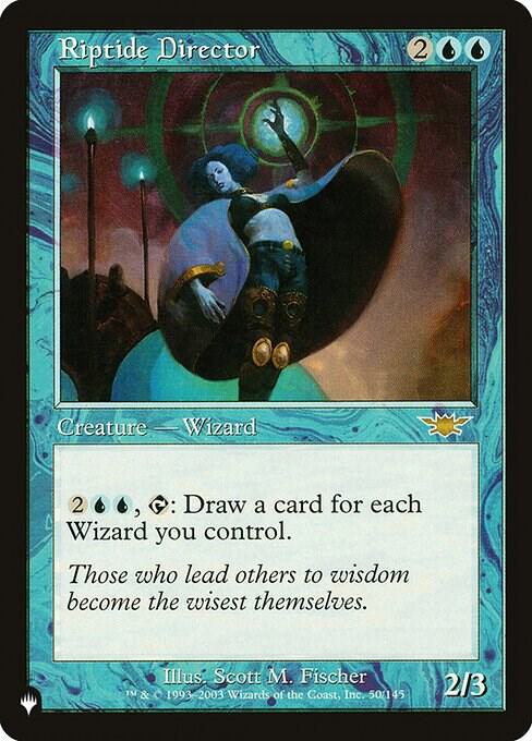 Riptide Director 50/145 card from The List Reprints