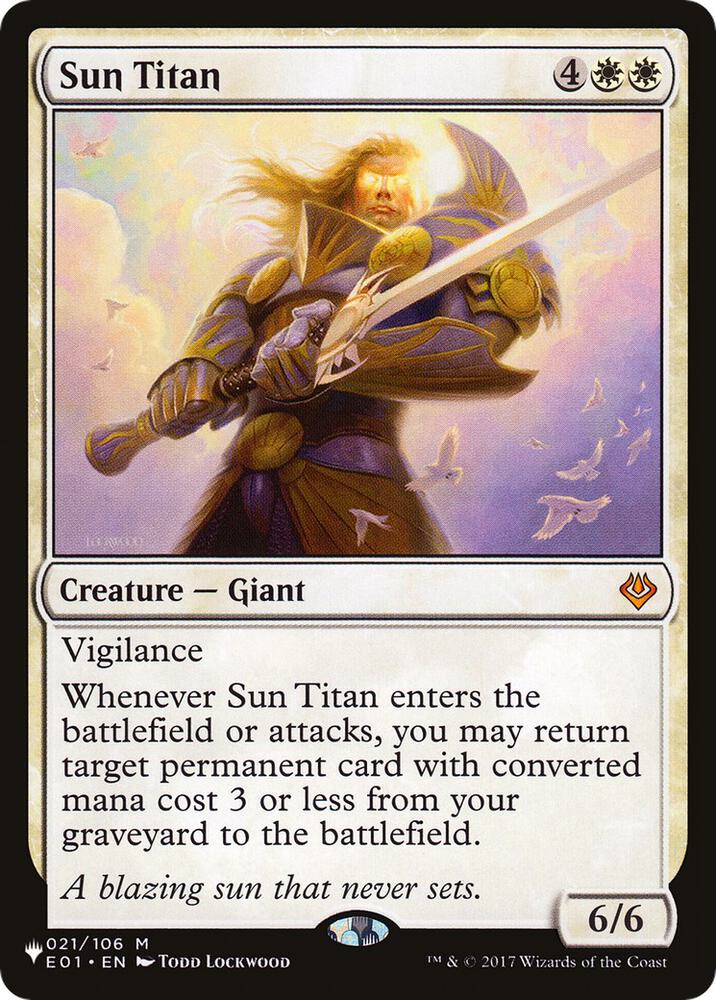 Sun Titan (E01) 021/106 card from The List Reprints