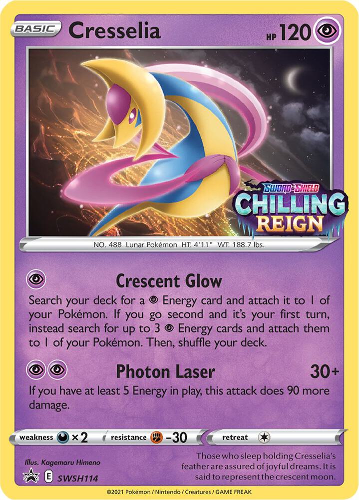 Cresselia (Prerelease) SWSH114 card from SWSH: Sword & Shield Promo Cards