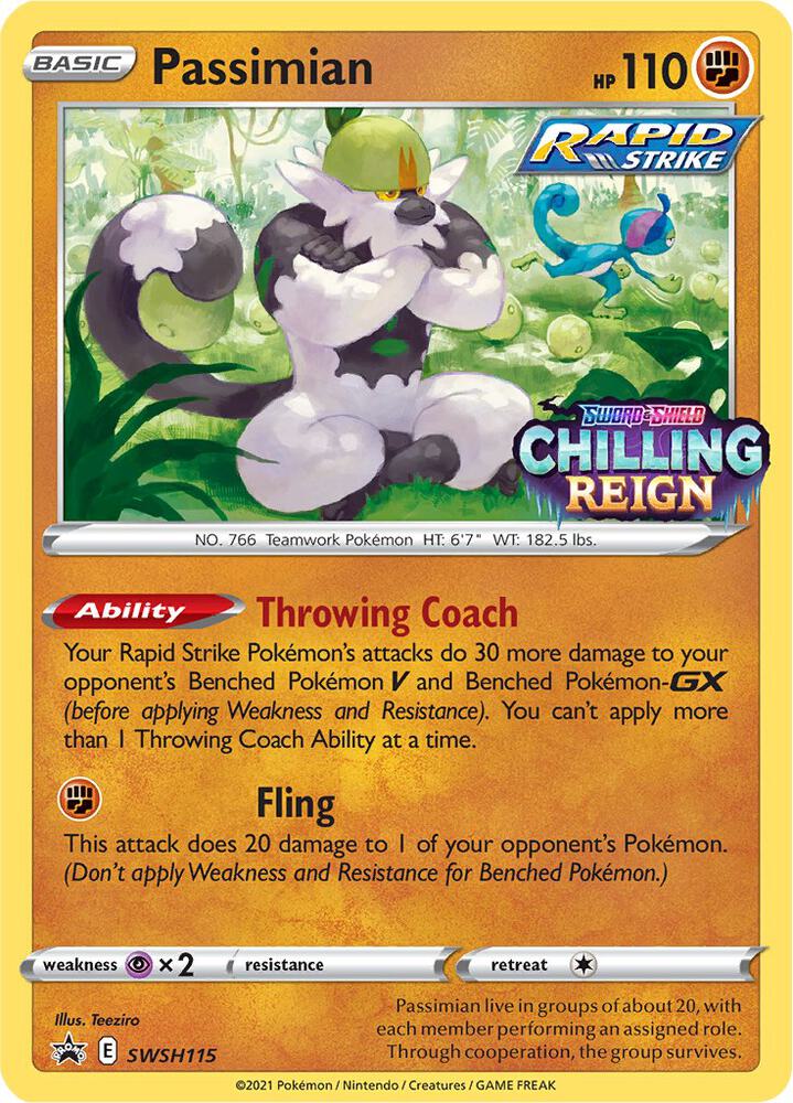 Passimian (Prerelease) SWSH115 card from SWSH: Sword & Shield Promo Cards