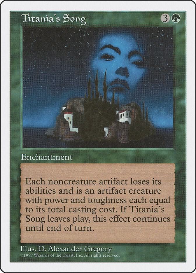 Titania's Song card from Fifth Edition