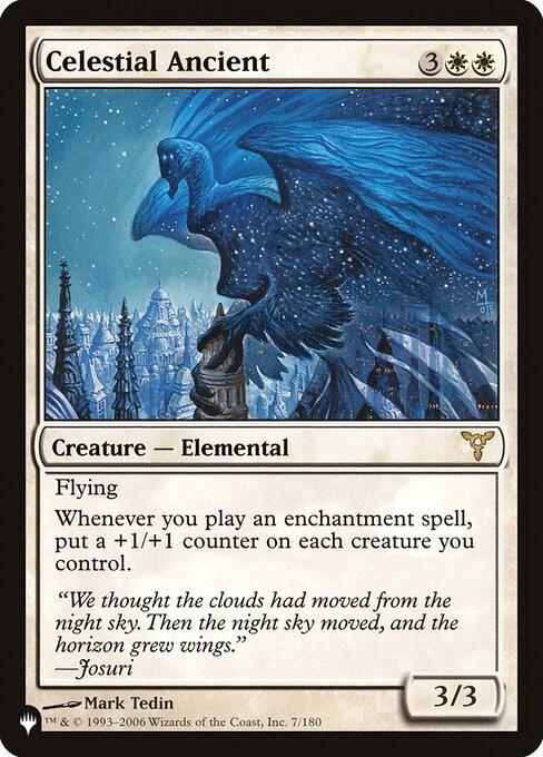 Celestial Ancient 7/180 card from The List Reprints