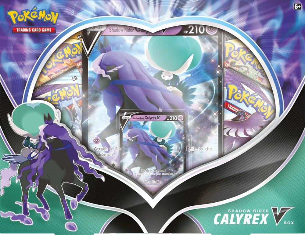 Shadow Rider Calyrex V Box card from SWSH06: Chilling Reign