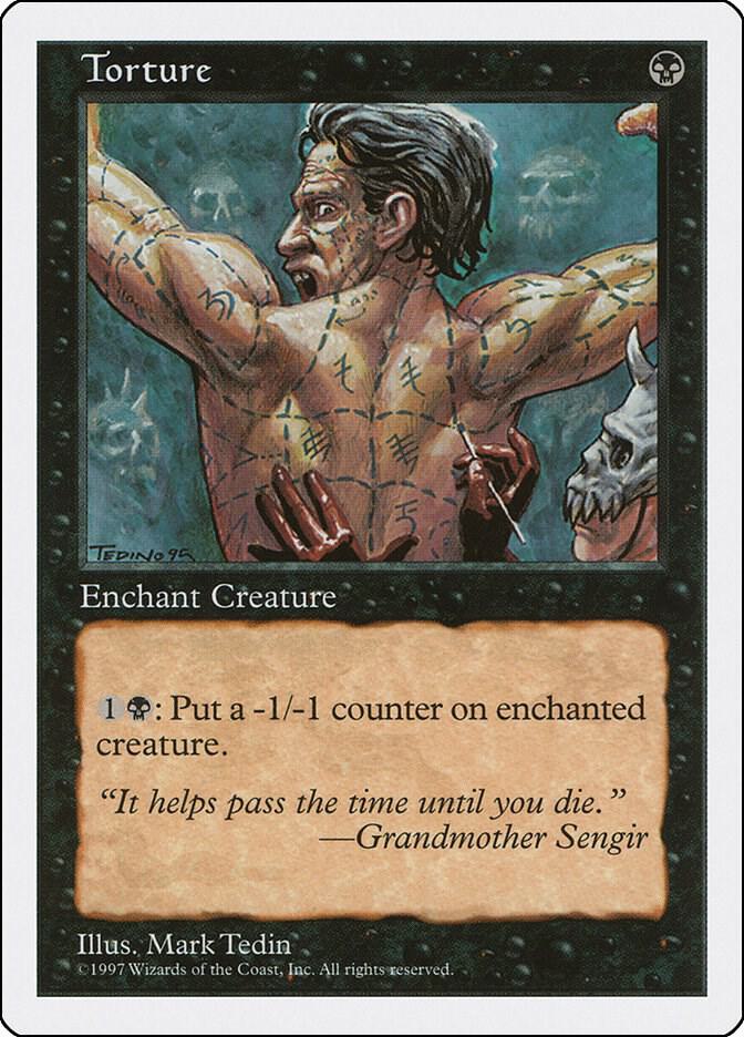 Torture card from Fifth Edition