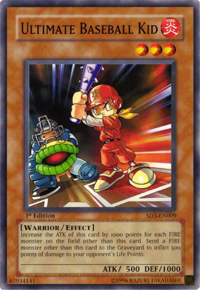Ultimate Baseball Kid SD3-EN009 card from Structure Deck: Blaze of Destruction