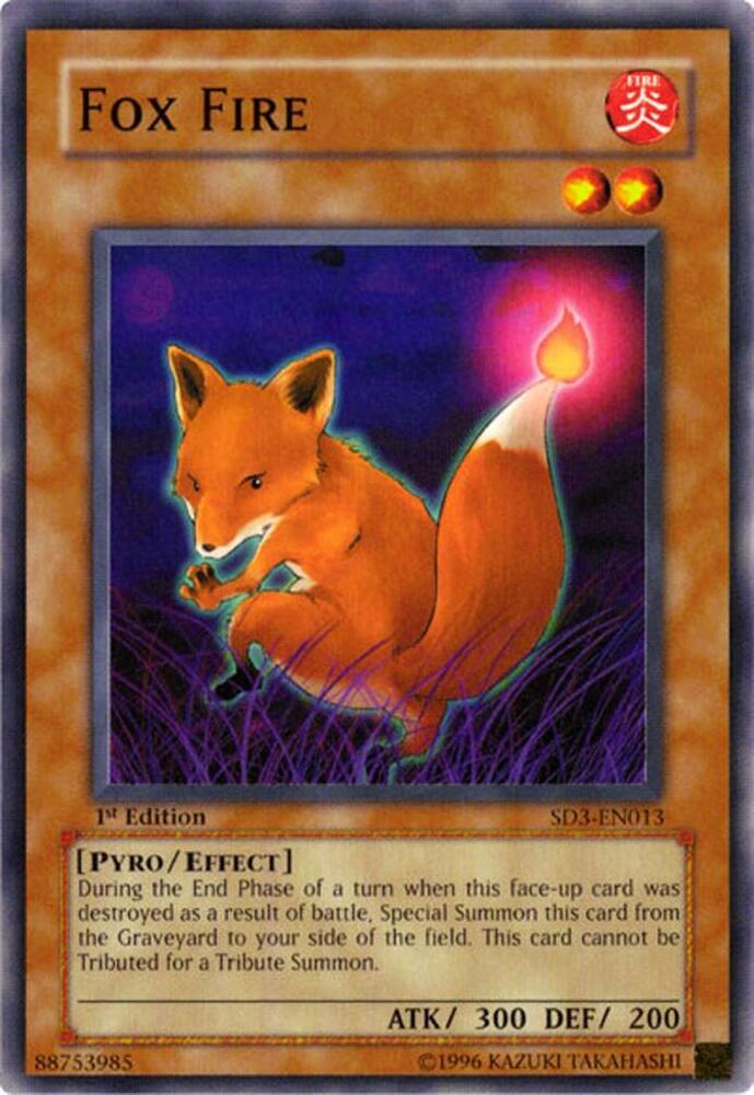 Fox Fire SD3-EN013 card from Structure Deck: Blaze of Destruction