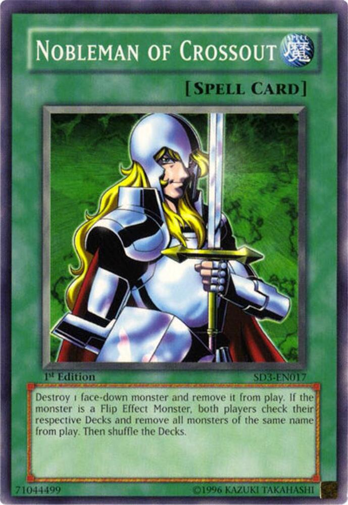 Nobleman of Crossout SD3-EN017 card from Structure Deck: Blaze of Destruction