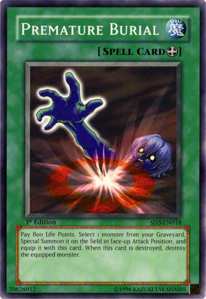 Premature Burial SD3-EN018 card from Structure Deck: Blaze of Destruction