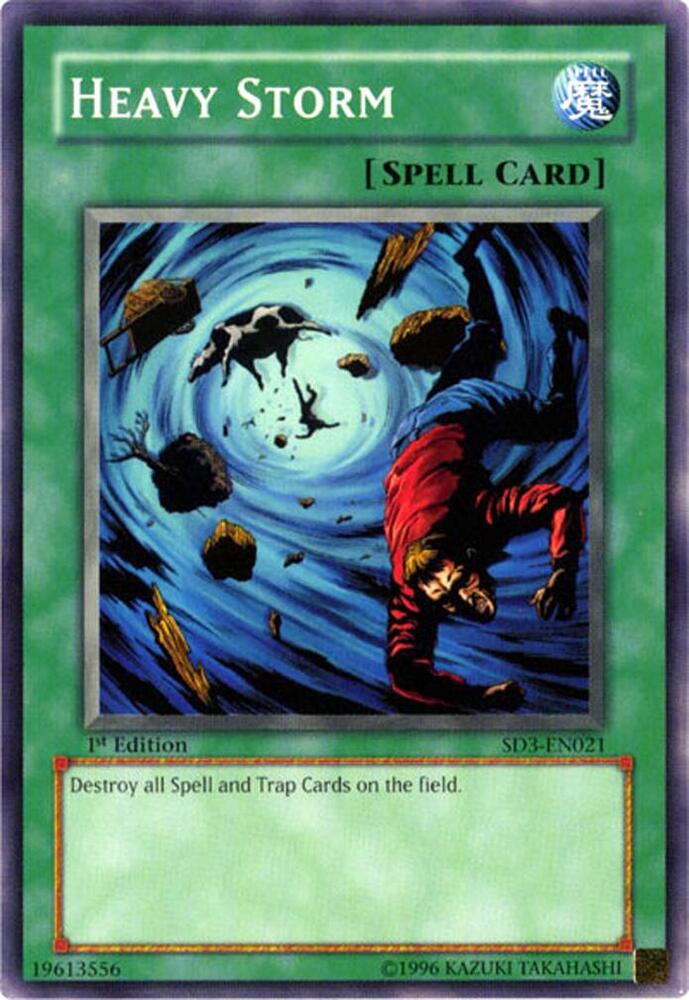 Heavy Storm SD3-EN021 card from Structure Deck: Blaze of Destruction