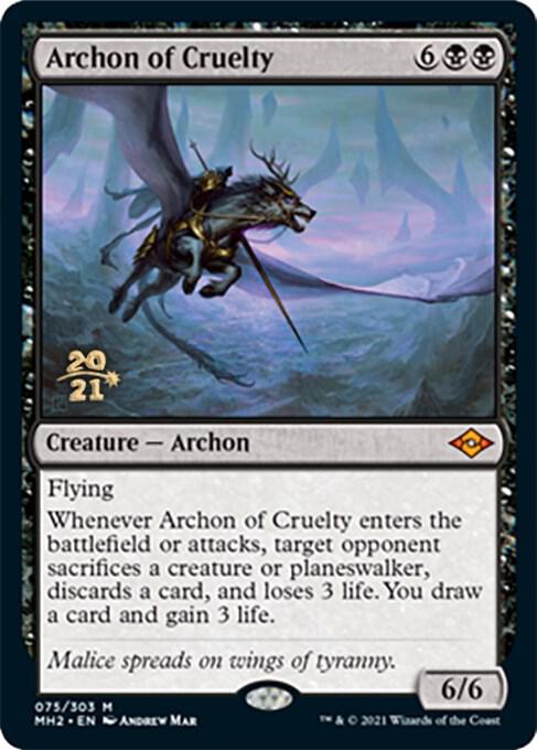 Archon of Cruelty 75 card from Prerelease Cards
