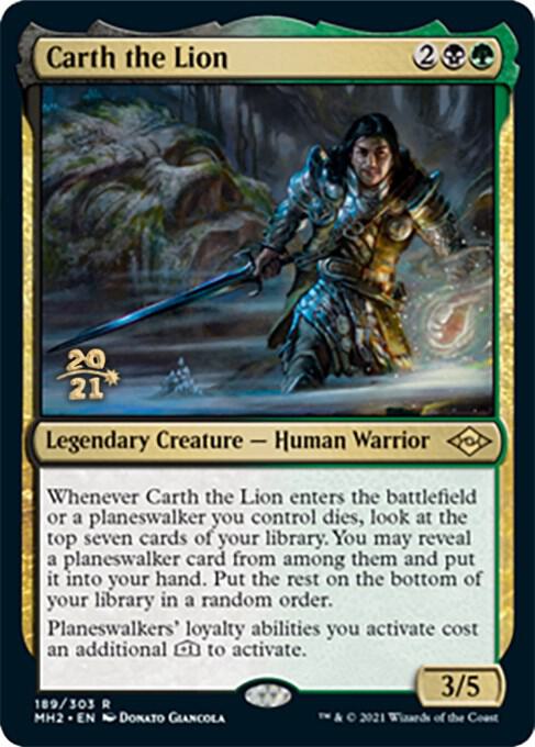 Carth the Lion 189 card from Prerelease Cards
