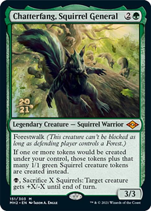 Chatterfang, Squirrel General 151 card from Prerelease Cards