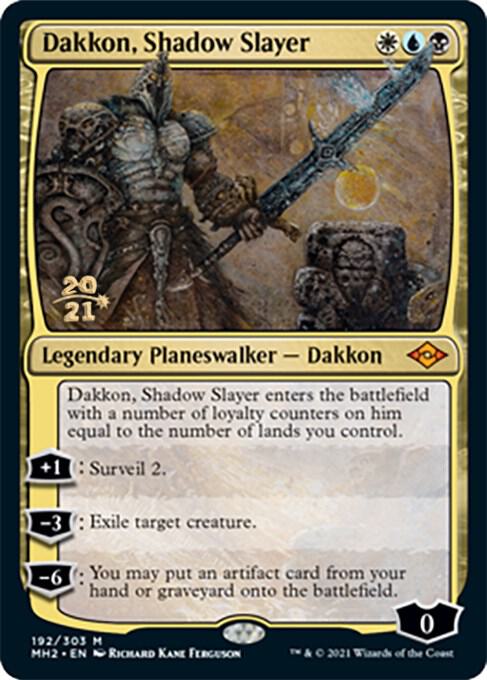Dakkon, Shadow Slayer 192 card from Prerelease Cards