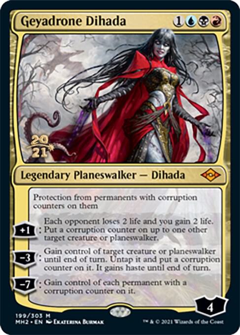 Geyadrone Dihada 199 card from Prerelease Cards