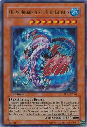 Ocean Dragon Lord - Neo-Daedalus SD4-EN001 card from Structure Deck: Fury from the Deep