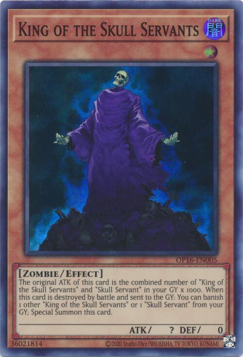 King of the Skull Servants OP16-EN005 card from OTS Tournament Pack 16
