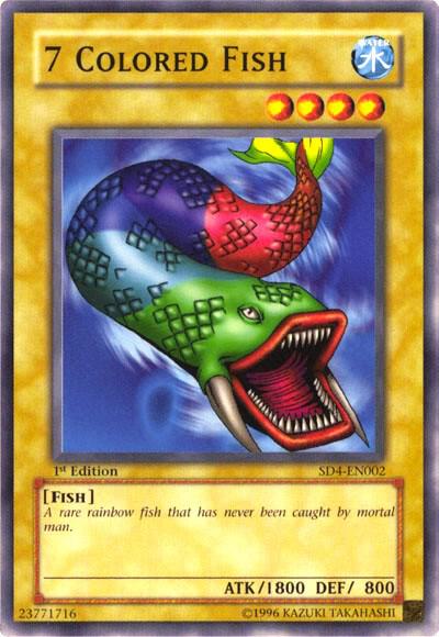 7 Colored Fish SD4-EN002 card from Structure Deck: Fury from the Deep