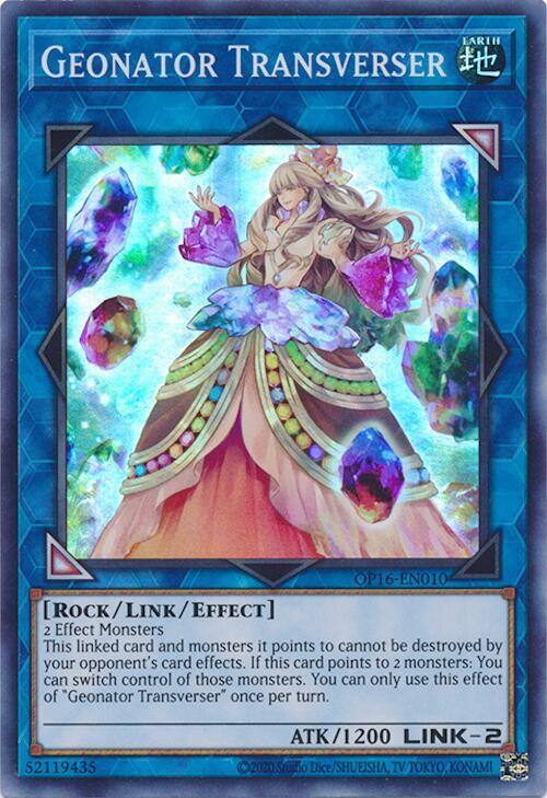 Geonator Transverser OP16-EN010 card from OTS Tournament Pack 16