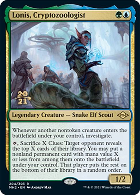 Lonis, Cryptozoologist 204 card from Prerelease Cards