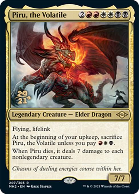 Piru, the Volatile 207 card from Prerelease Cards