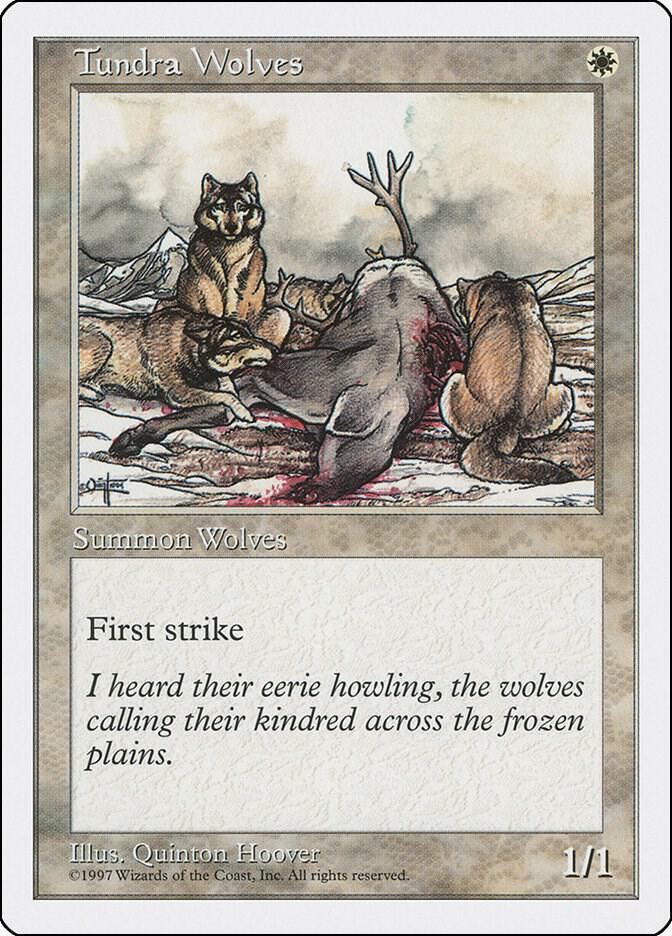 Tundra Wolves card from Fifth Edition