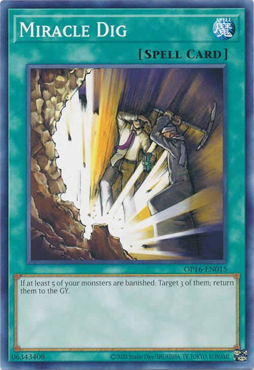Miracle Dig OP16-EN015 card from OTS Tournament Pack 16