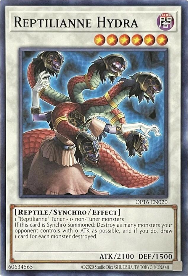 Reptilianne Hydra OP16-EN020 card from OTS Tournament Pack 16
