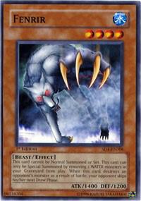 Fenrir SD4-EN008 card from Structure Deck: Fury from the Deep