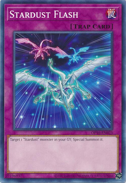 Stardust Flash OP16-EN023 card from OTS Tournament Pack 16
