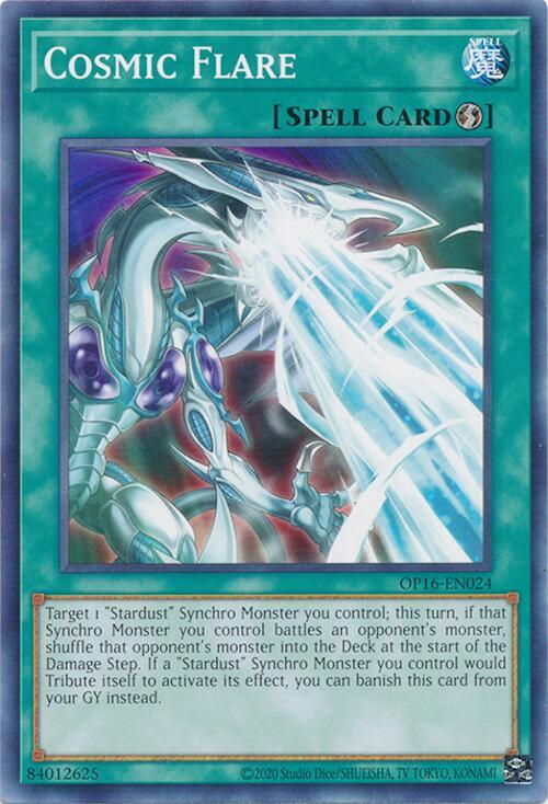 Cosmic Flare OP16-EN024 card from OTS Tournament Pack 16