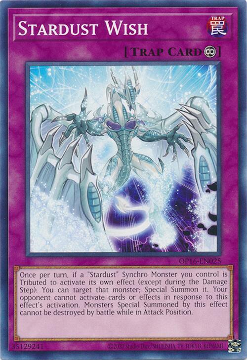 Stardust Wish OP16-EN025 card from OTS Tournament Pack 16